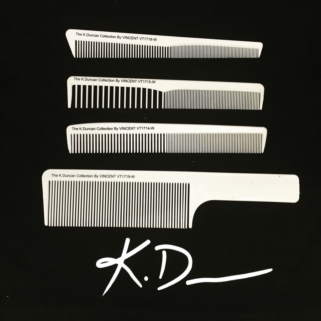 THE KD CUTTING COMB COLLECTION "THE BARBER COMBO